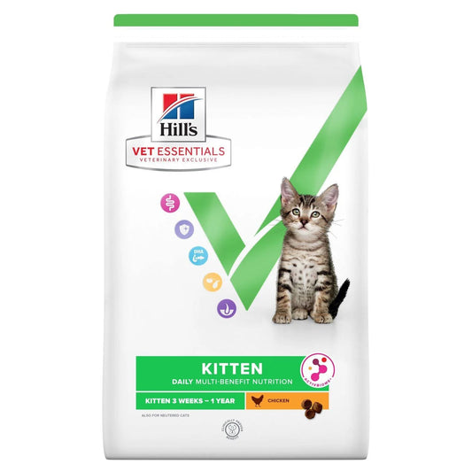 CROQUETTE VET ESSENTIALS MULTI-BENEFIT KITTEN POULET - CHAT HILL'S